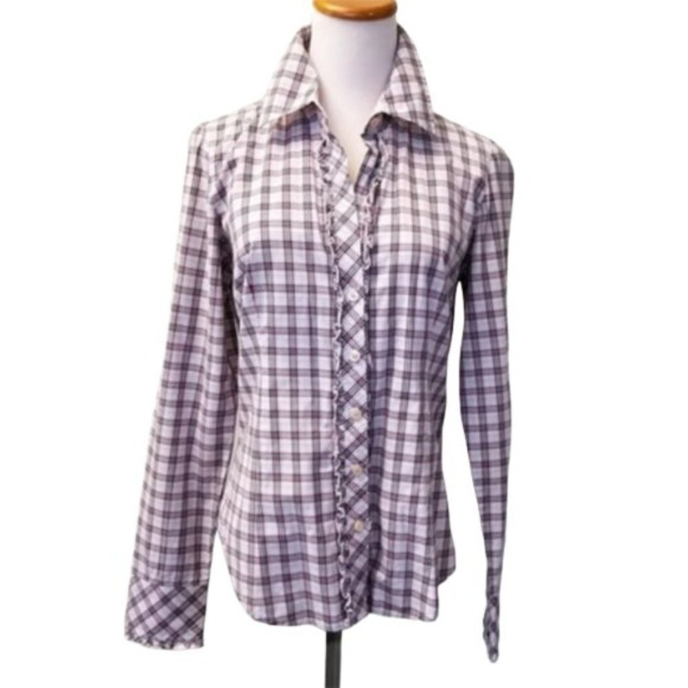 NWOT Lilly Pulitzer checkered button down size 4 (92)